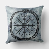 大理石に対する畏怖のヘルムを持つ北の世界のヘビ クッション (裏面)