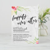 大理石に水色の花を咲かせた後が幸せ 招待状 (スタンド正面)