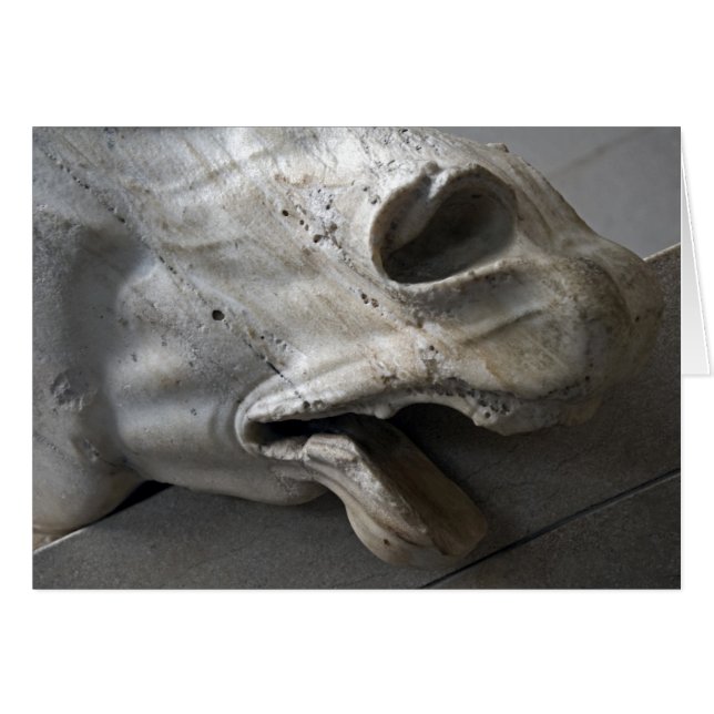 大理石のいななき-カード (正面横)