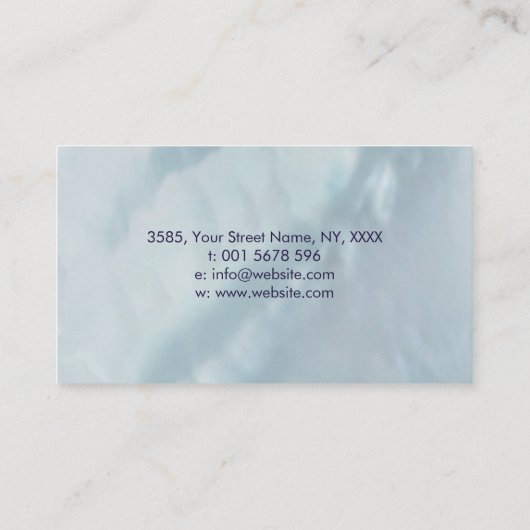 大理石のはすの金ゴールドの霊気の治療の記号 名刺 (裏面)