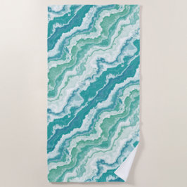 大理石のようなシー・フォーム : ビーチタオル