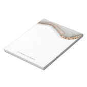 大理石のアゲイトグリッター ノートパッド (回転)