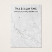 大理石のイヤリングホルダーディスプレイカード (正面)