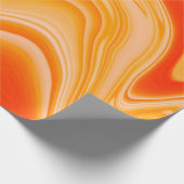 大理石のインクカラフル。オレンジ大理石のパターン  ラッピングペーパー (角)