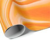 大理石のインクカラフル。オレンジ大理石のパターン  ラッピングペーパー (ロールコーナー)