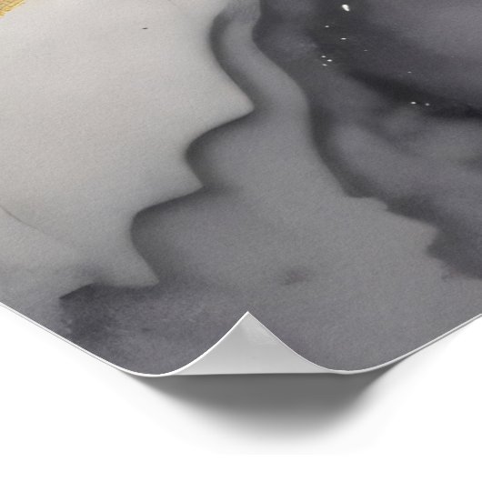 大理石のエコー ポスター (角)