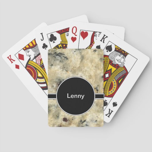 大理石のカジノカード トランプ (裏面)