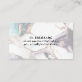 大理石のカラフルテクスチャ背景 名刺 (裏面)