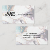 大理石のカラフルテクスチャ背景 名刺 (正面/裏面)