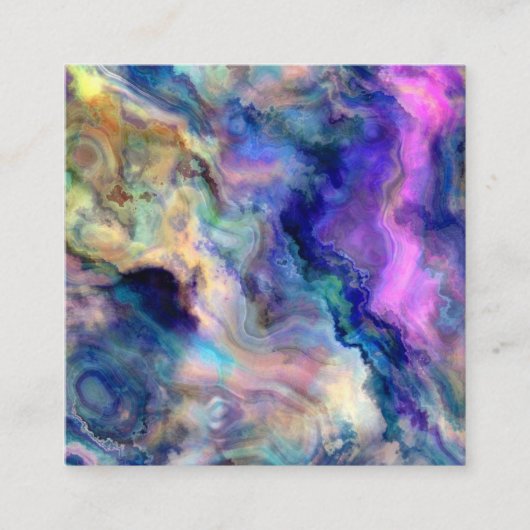 大理石のカラフル紹介カード 紹介カード (正面)