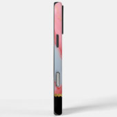 大理石のキャンバス上でピンクと金ゴールドの渦巻き Case-Mate iPhoneケース (裏面 / 右)