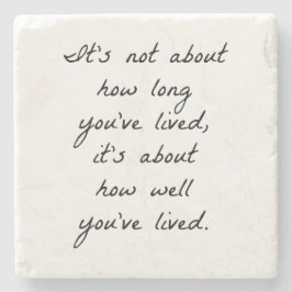 大理石のコースターをどれだけ生きてきたか ストーンコースター