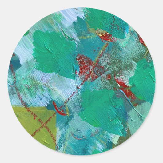 大理石のシールデザイン ラウンドシール (正面)