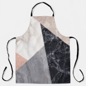 大理石のジオメトリパターン エプロン (正面)