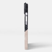 大理石のジオメトリパターン iPhoneケース (左側面)