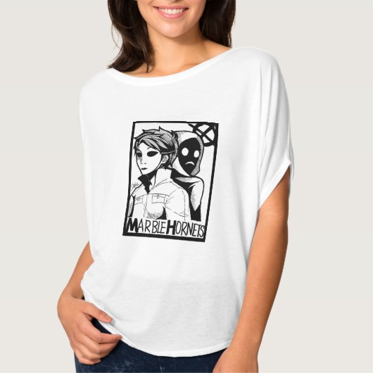 大理石のスズメバチのワイシャツ Tシャツ (正面)