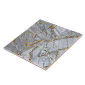 大理石のタイルに金箔張りの静脈 タイル (側面)