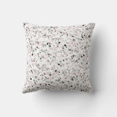 大理石のチップス石のシェイプのピース抽象芸術テクスチャ クッション (裏面)