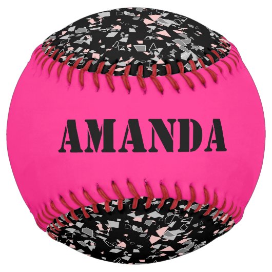 大理石のチップス石のシェイプのピース抽象芸術テクスチャ ソフトボール (裏面)