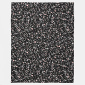 大理石のチップス石のシェイプのピース抽象芸術テクスチャ フリースブランケット (正面)