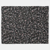 大理石のチップス石のシェイプのピース抽象芸術テクスチャ フリースブランケット (正面(横))