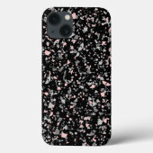 大理石のチップス石のシェイプのピース抽象芸術テクスチャ Case-Mate iPhoneケース (裏面)
