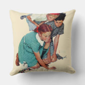 大理石のチャンピオン クッション (裏面)