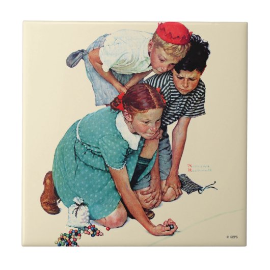 大理石のチャンピオン タイル (正面)