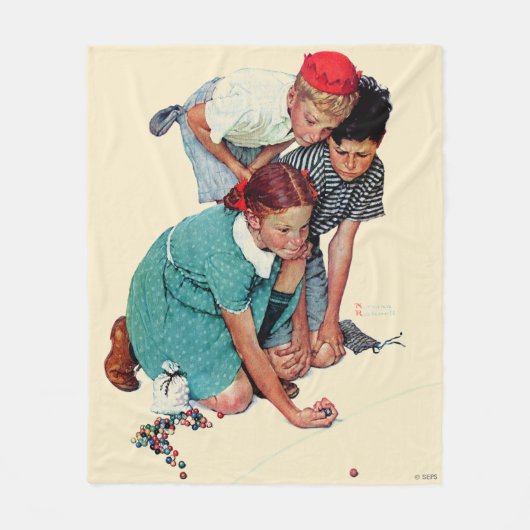 大理石のチャンピオン フリースブランケット (正面)