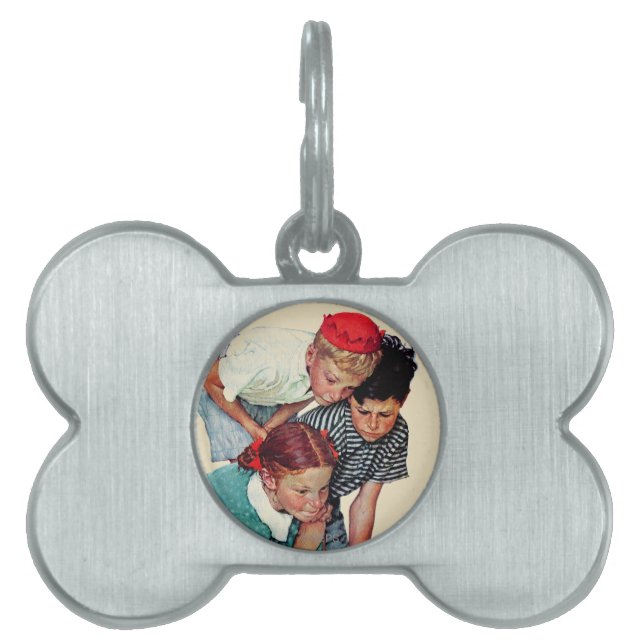 大理石のチャンピオン ペットネームタグ (正面)