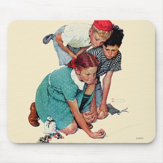 大理石のチャンピオン マウスパッド (正面)