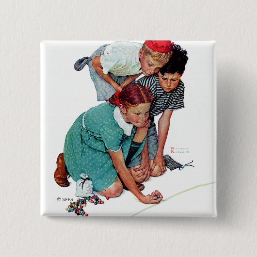 大理石のチャンピオン 缶バッジ (正面)