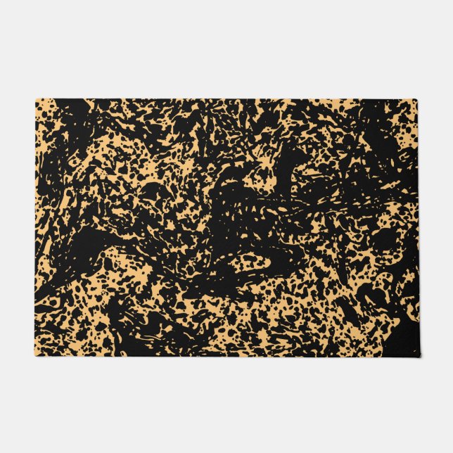 大理石のテクスチャかわいい ドアマット (正面)