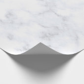 大理石のテクスチャの白いパターン ラッピングペーパー (角)