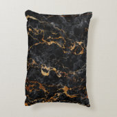 大理石のテクスチャエレガント：石のサーフェス アクセントクッション (裏面(縦))