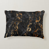 大理石のテクスチャエレガント：石のサーフェス アクセントクッション (裏面)