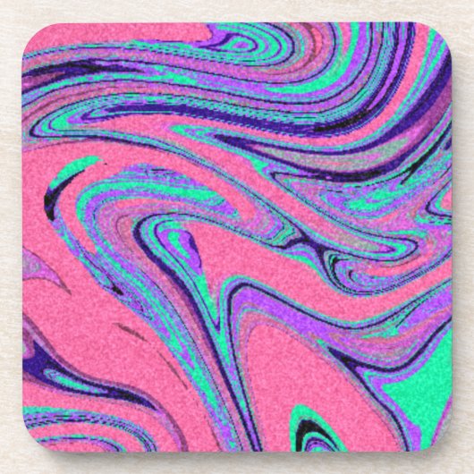 大理石のテクスチャパターンかわいい コースター (正面)