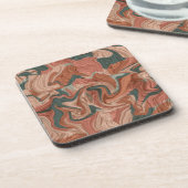 大理石のテクスチャパターン コースター (左側)