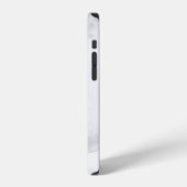 大理石のテクスチャー 白 iPhoneケース (左側面)
