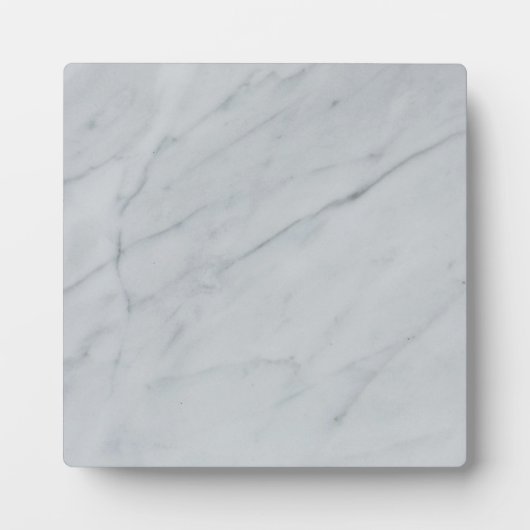 大理石のテーブルの上のプレートとイーゼル フォトプラーク (正面)