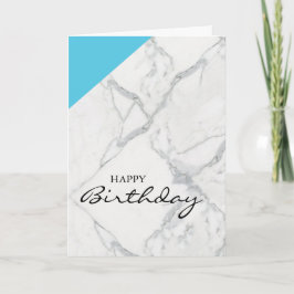 大理石のハッピーバースデーカード カード