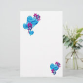 大理石のハート 便箋 (スタンド正面)