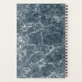 大理石のパターン名前またはテキストの追加 プランナー手帳 (裏面)