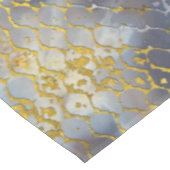 大理石のフェイクな金ゴールドのスネークスキンの質 テーブルクロス (アングル)