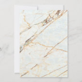 大理石のブライダルシャワーへの招待 招待状 (裏面)