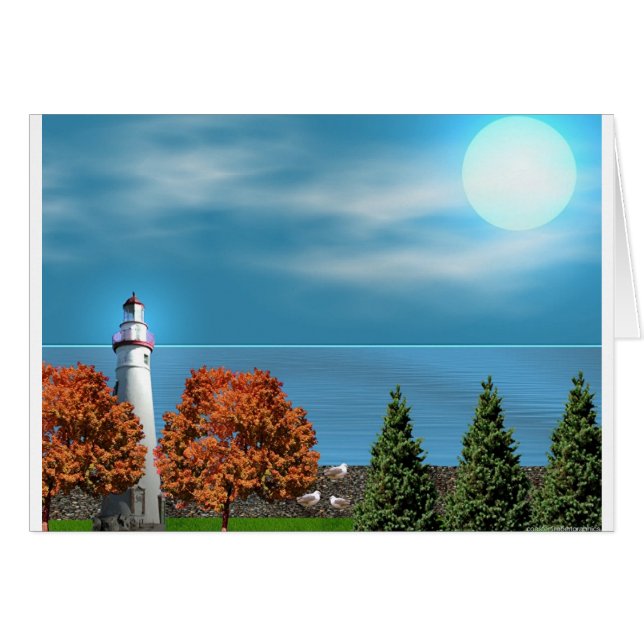 大理石のヘッド灯台 (正面横)