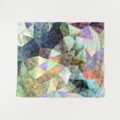 大理石のポリゴンパターン タペストリー (正面(横))