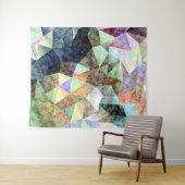 大理石のポリゴンパターン タペストリー (インサイチュ(横))