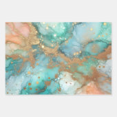 大理石のラッピング紙シートのセット ラッピングペーパーシート (正面3)