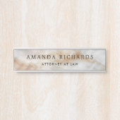 大理石のルック名とタイトル サインプレート (正面)